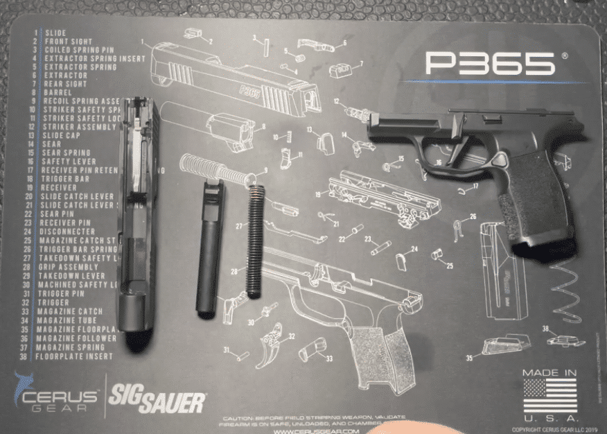 Sig Sauer P365 Disassembled